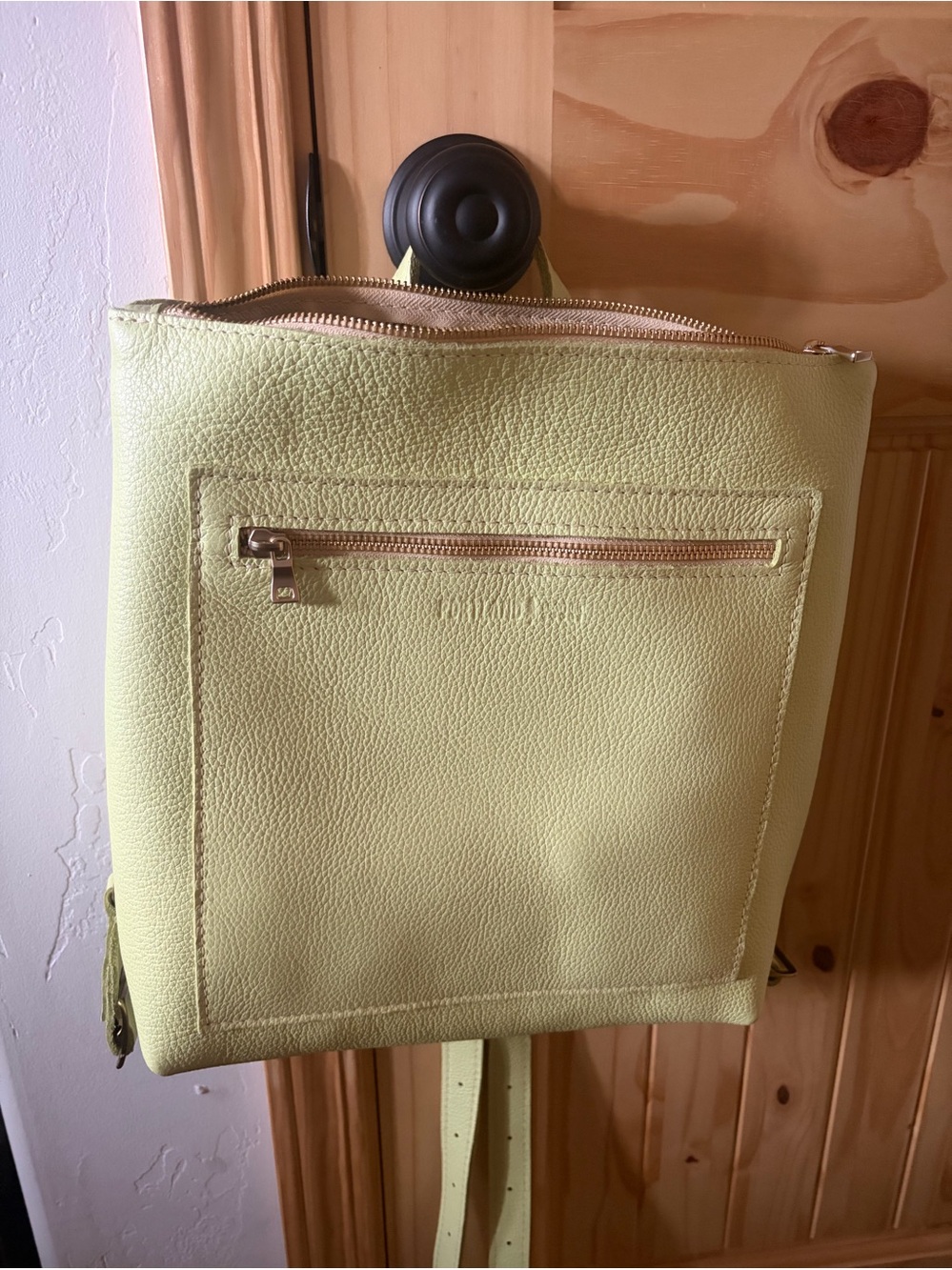 Portland Leather! Super cute Lime Green large backpack!!!!